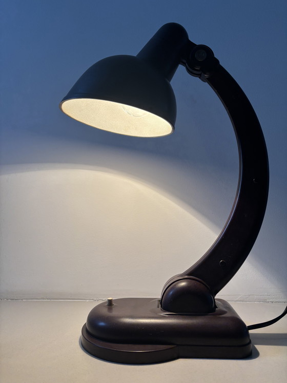 Image 1 of Lámpara de mesa Sigma de baquelita de Christian Dell para Heinrich Römmler, 1940