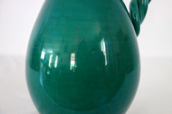 Image 1 of Jarra de cerámica esmaltada, Francia, década de 1950