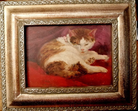 "Retrato de gato" de Isaac Israel, óleo sobre cartón. – Pinturas y dibujos, Other (photo 7 of 8)