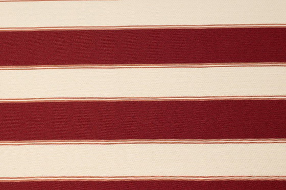 Image 1 of Gestreifte Esszimmerstühle Set aus 6 gestreiften Farbic und Buche dunkel Nussbaumholz