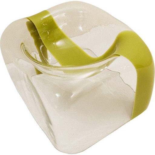 Vintage Murano glass vase by Carlo Nason for Mazzega Italy 1970s