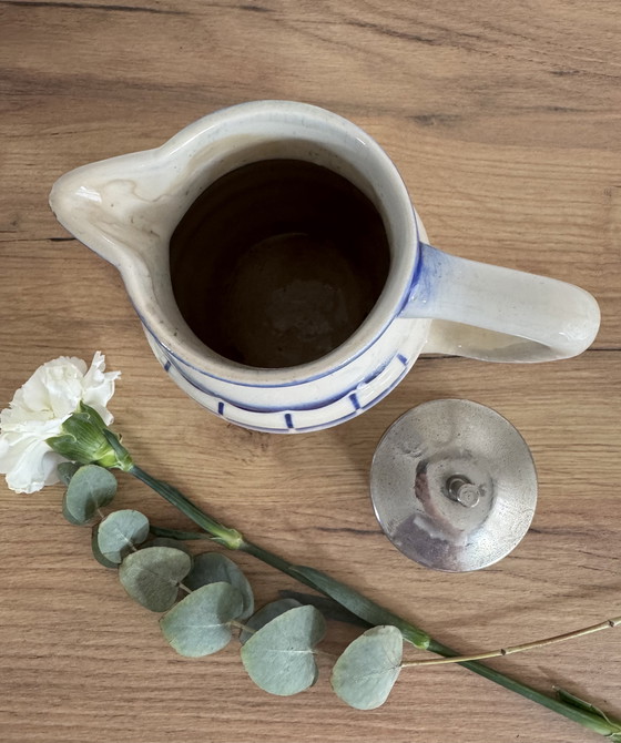 Image 1 of Vintage Sarreguemines theepot