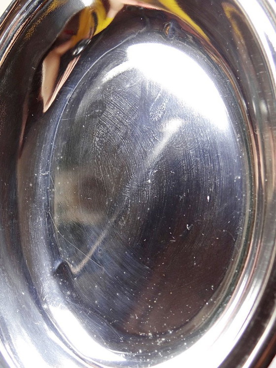 Image 1 of Vintage silver-plated metal foie gras bell with duck handle, 1960s-1980s