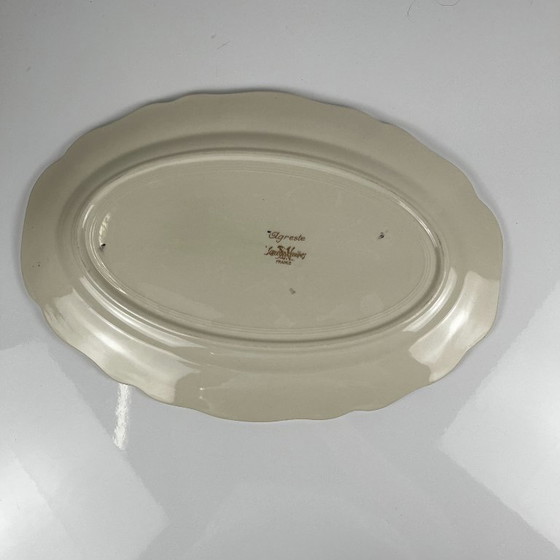 Piatto Ovale "Agreste" Sarreguemines, XX Secolo – Stoviglie, Ceramic, Vintage (photo 6 of 7)