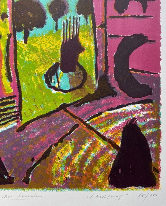 Image 1 of Zeefdruk Frans van Straalen - Landgraaf