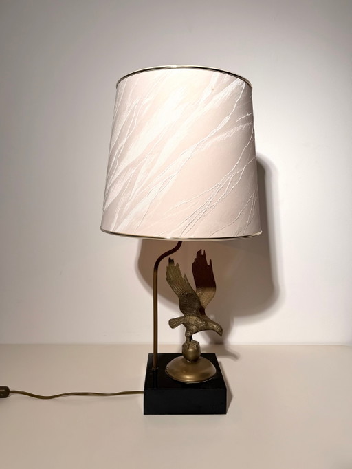 Vintage tafellamp met adelaar