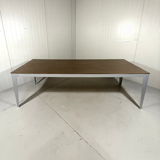 Piet Hein Eek XXL aluminium eettafel 1990’s