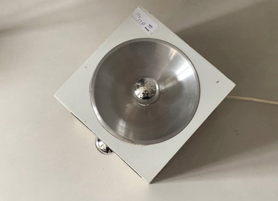 Table lamp by Nele for Temde, Model 5703 / Vintage / Rare, Aluminium, Beige (photo 5 of 8)