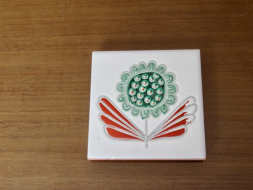 Pareja de azulejos de cerámica "cerasarda", Italia, Cerdeña, años 80