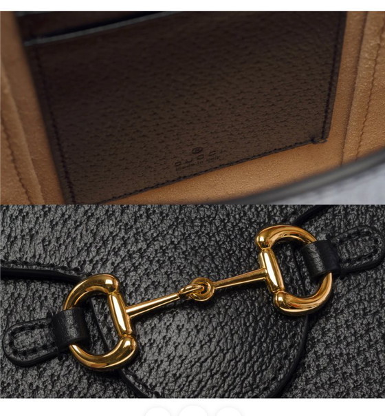Image 1 of Tasche GUCCI Horsebit 1955 Vertical in Cuir Noir - 103384