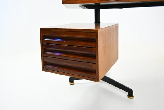T96 Desk Boomerang by Osvaldo Borsani for Tecno, 1960s – Metal, Wood (photo 10 of 13)