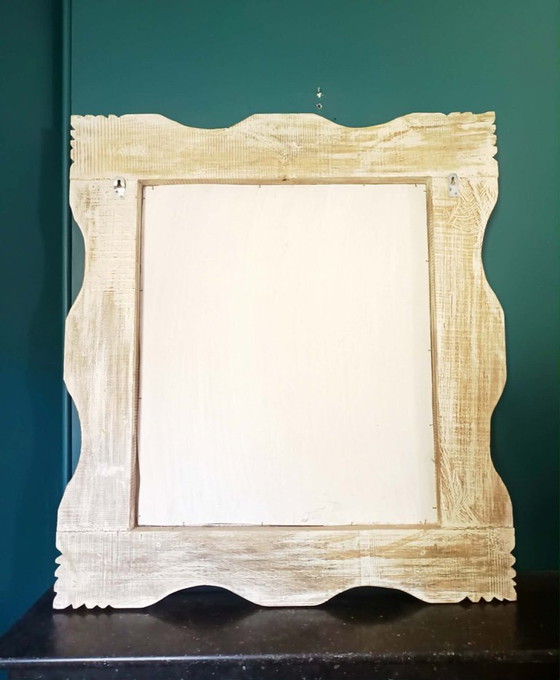 Image 1 of Large mirror in gilded wood