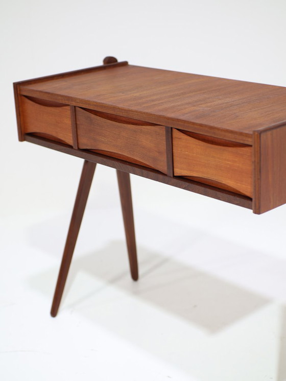 Image 1 of Coiffeuse, meuble d'entrée et commode en teck d'Arne Vodder, années 1960