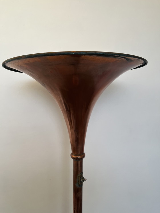 Image 1 of vloerlamp messing