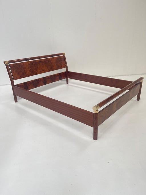 Vintage Italian Modern Wurzelholz Bettgestell