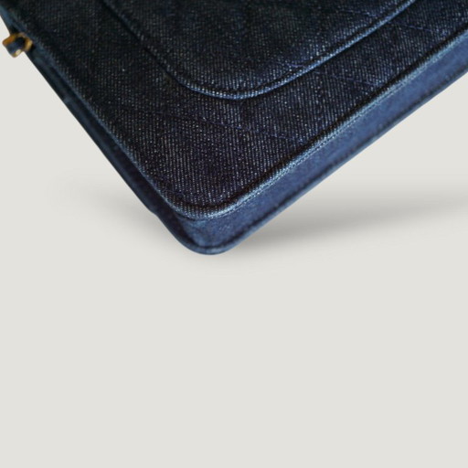 CHANEL PORTEMONNEE MET KETTING | DENIM