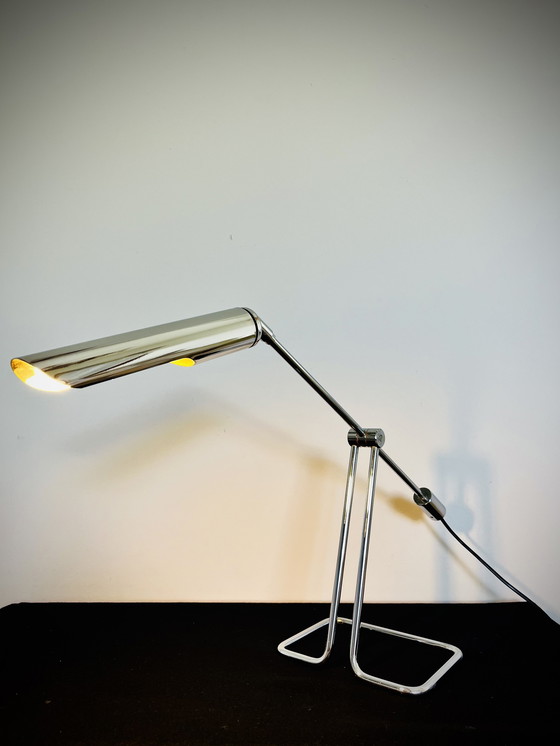 Image 1 of Abo Randers - Minimalist Chrome pendulum Vintage Desklamp