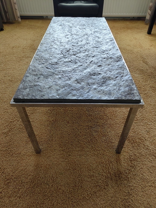 Coffee table with slate top