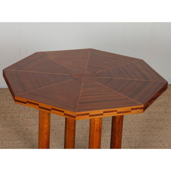 Image 1 of Beistelltisch aus Holz, Art-Deco-Stil aus den 1930er Jahren