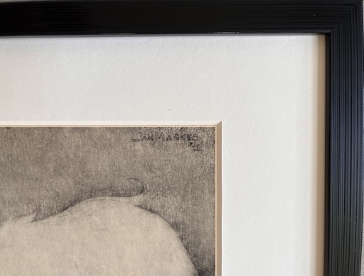 Jan Mankes 1889-1920 / Original Heliogravure White Rabbit 1923
