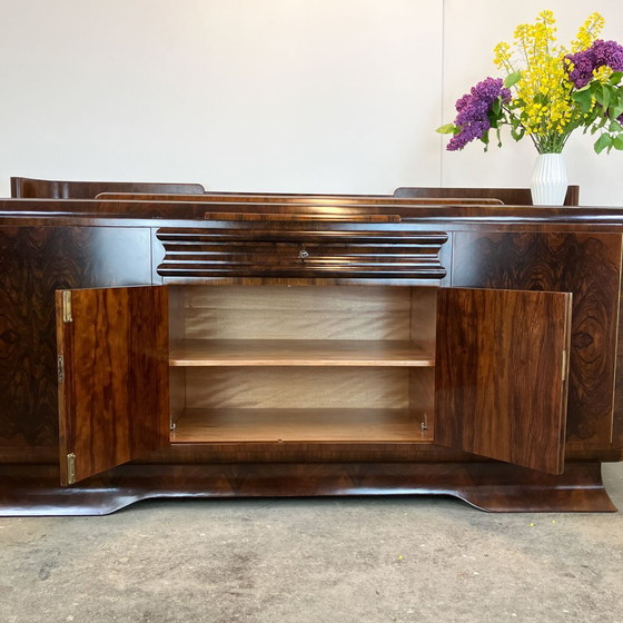 Image 1 of Art Deco buffet, walnut and burl wood, ca. 1930s