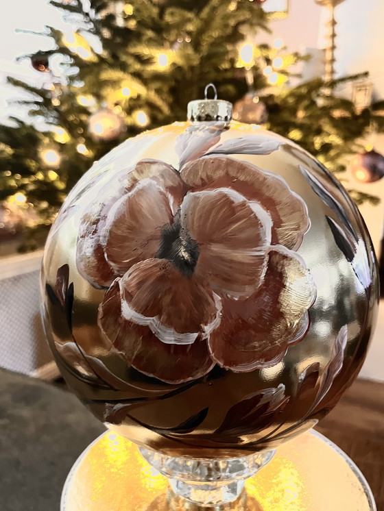 Image 1 of Handbemalte GROSSE Weihnachtskugel