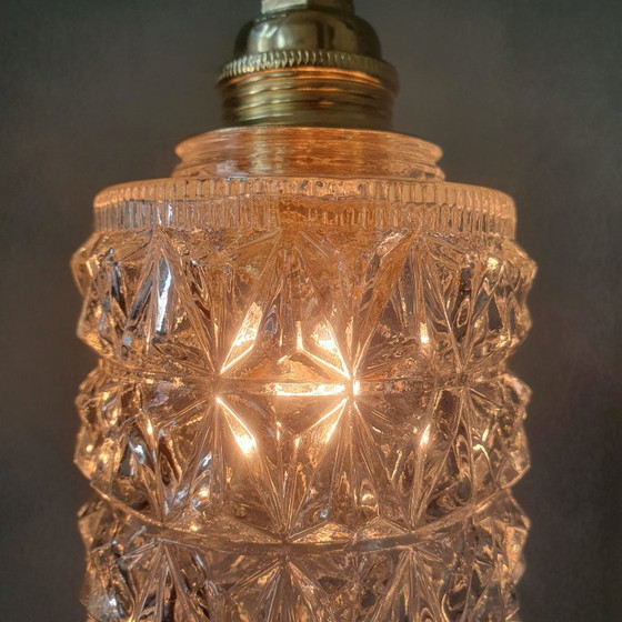 Vintage Getextureerde Hanglamp Midcentury Design. – Hanglampen, Brass (photo 7 of 12)