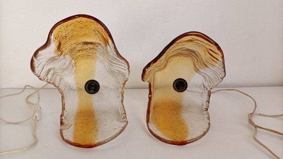 Image 1 of Pair of La Murrina Shell lamps from the 1970s