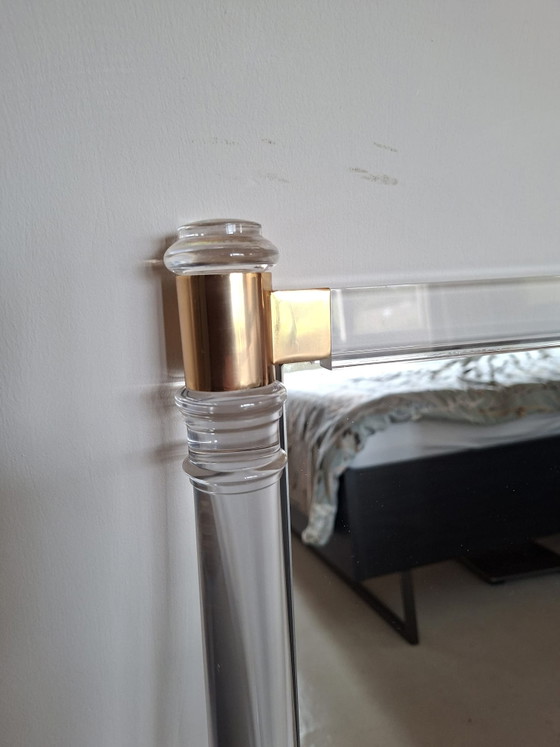 Espejo estilo Hollywood Regency – Charles hollis Jones, Glass, Metal (photo 4 of 9)