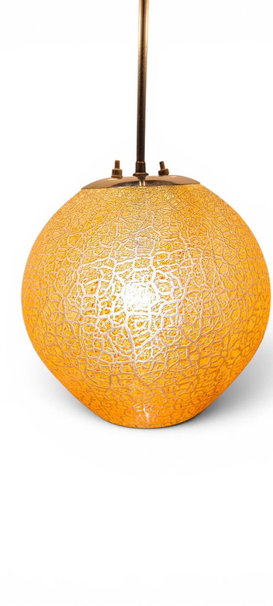 Image 1 of S. Reich & Co Krásno Vintage Art Deco Glass Table Lamp Bohemian Czech Amber Lighting