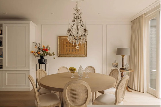 Image 1 of Oud schilderij op glas geschilderd 