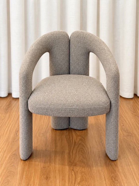 Set van 6 Cassina Dudet Stoelen van Patricia Urquiola – Bouclé – Uitstekende Staat – Eetkamerstoelen, Textile (photo 2 of 7)