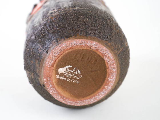 Vase en céramique, design allemand, années 1960, fabriqué par Strehla, Multicolore (photo 7 sur 8)