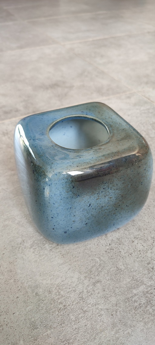 Virebent Vintage Porzellan-Würfel-Kerzenständer aus den 1960er-70er Jahren