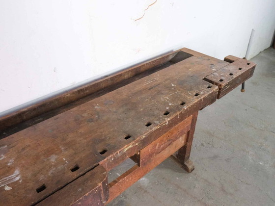 Image 1 of Vintage industriële werkbank, ladekast, dressoir