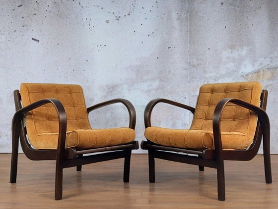 Image 1 of 2 Fauteuils Kropaček & Kozelka, Mid-Century Tchèque 1940S