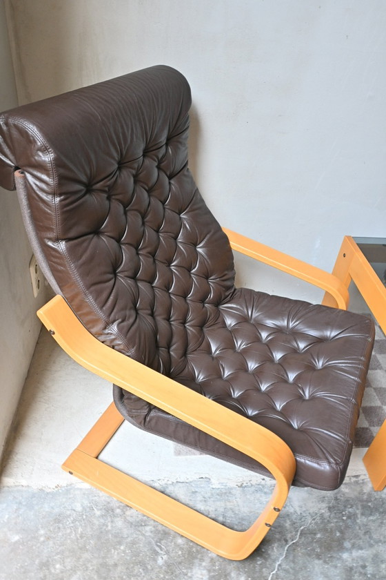 Image 1 of Set poltrona vintage/tavolino POEM Noboru Nakamura/Ikea