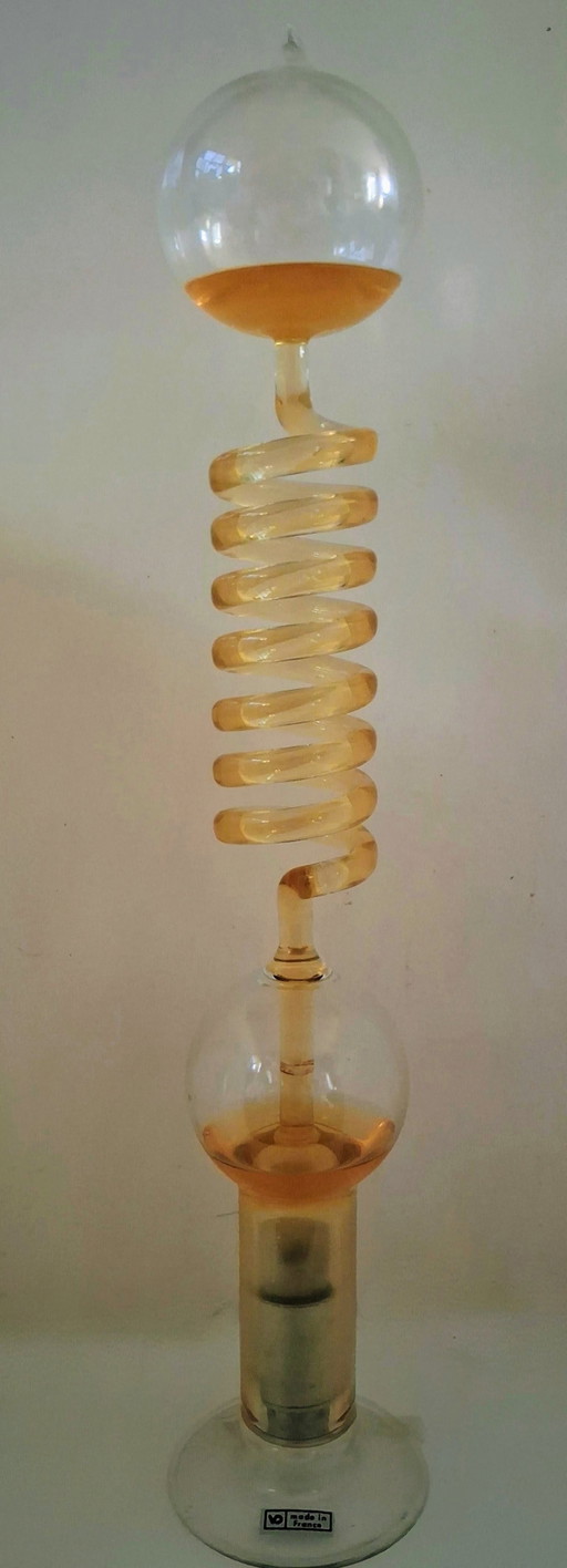Zeer Zeldzame XXL Space Age Lampe à Ébullition (Kooklamp) – VO Frankrijk, 1960-1970 Stijl Vaudan – tafellampen, Glass