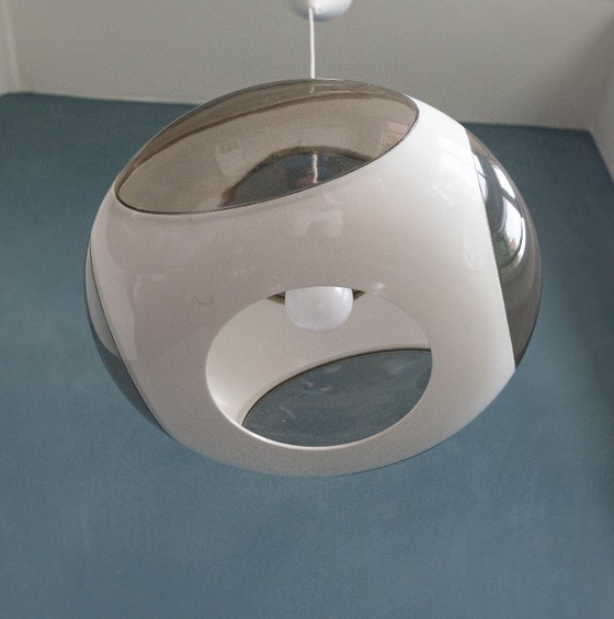 Image 1 of Large White Massive Bug Eye Pendant Lamp