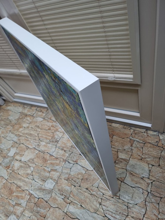 Image 1 of Frances Eckhardt - 80x90 cm abstract painting hand-painted colorful modern art blue green yellow