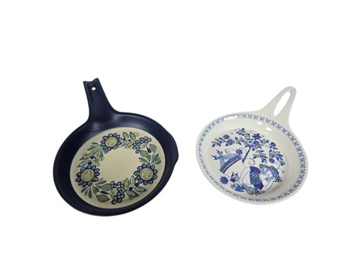 Figgjo Noorwegen - decor Lotte - Turi Gramstad Oliver -  Figgjo Flameware - decor Tor Viking - botersmelter - koekenpan - 60's