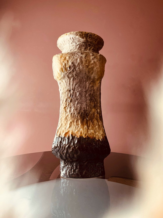 Image 1 of Sculptural Brutalist ceramic vase West Germany