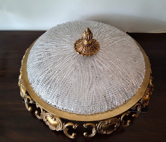 Image 1 of Beautiful vintage German ceiling lamp, Hollywood Regency style j60/70