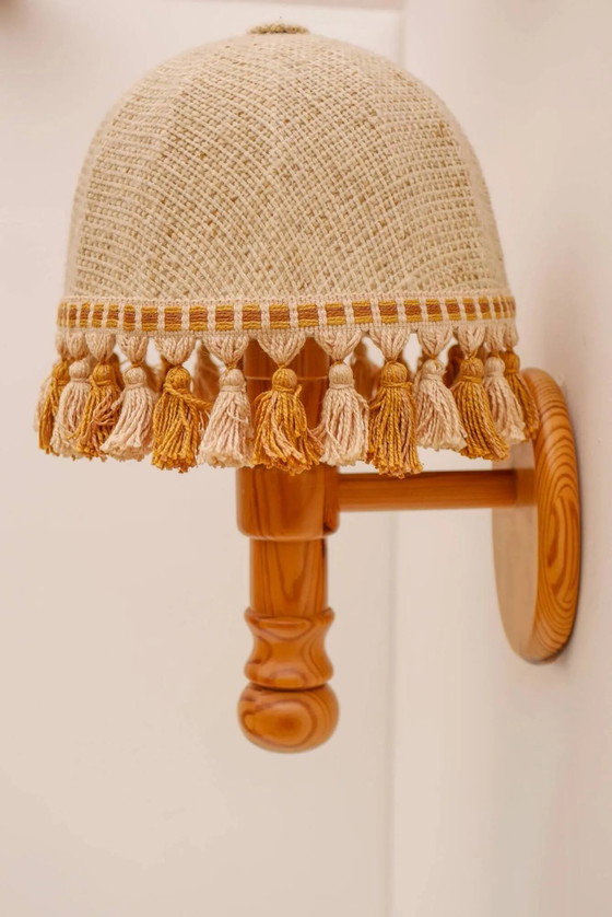 Applique scandinava anni '70 di Solbackens Svarveri in pino – Lana, Legno, Scandinavian (photo 16 of 17)