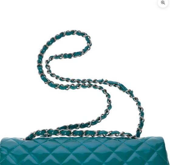 Image 1 of Borsa CHANEL Timeless/Classique in Cuir Bleu - 1012835