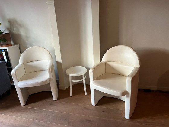 Image 1 of Eetkamer of vergaderstoel Poltrona Frau Ego Meeting (4x) WIT