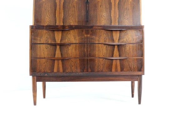 Image 1 of Erling Torvits voor Klim møbelfabrik vintage palissander secretaire bureau Deens