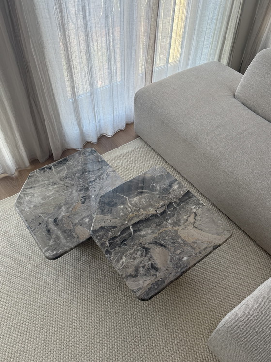 Image 1 of Vintage marble nesting tables