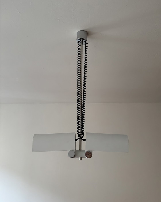 Image 1 of Minimalist Doria Adjustable Pendant Lamp designed by Wilhelm Braun Feldweg, 1960s, Space Age, Mid Century, Industrial Design