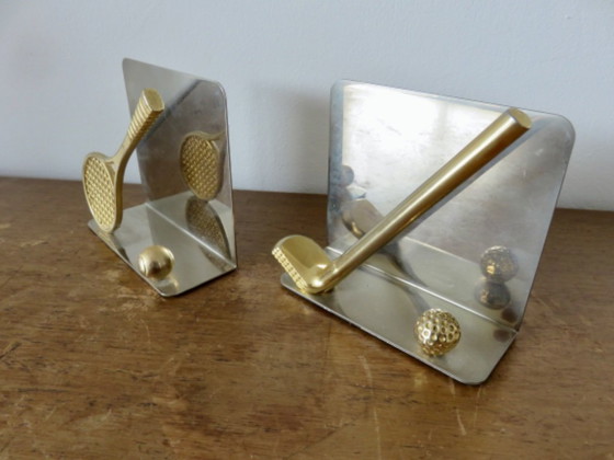 Image 1 of Sujetalibros "Tenis y Golf", 1970